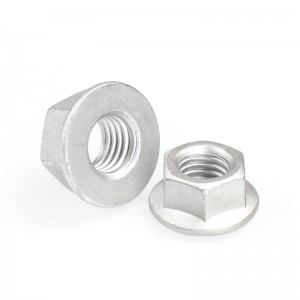 Hoë sterkte Graad 4 8 10 12 Staal Dacromet DIN6923 Hex -flensmoere