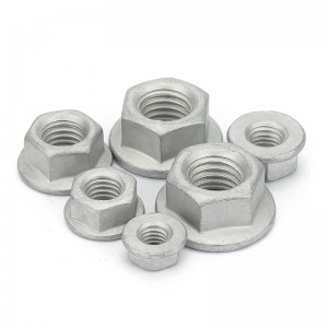 Hoë sterkte Graad 4 8 10 12 Staal Dacromet DIN6923 Hex -flensmoere