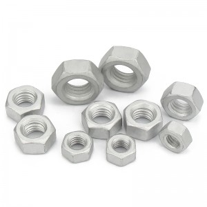 Độ bền cao Lớp 4 8 10 12 Thép Dacromet DIN934 Hex Nuts