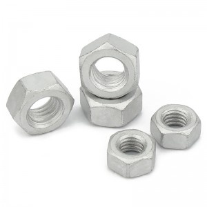 ความแข็งแรงสูงเกรด 4 8 10 12 เหล็ก Dacromet DIN934 Hex Nuts