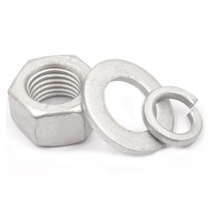 High Strength Grade 4 8 10 12 Steel Dacromet DIN934 Hex Nuts