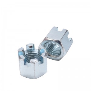 Kekuatan Tinggi Gred 4 8 10 12 Keluli Galvanized Blue White Zinc Plated DIN935 Kacang Istana