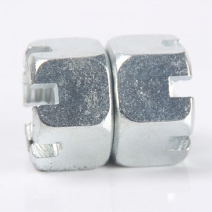 Kekuatan Tinggi Gred 4 8 10 12 Keluli Galvanized Blue White Zinc Plated DIN935 Kacang Istana