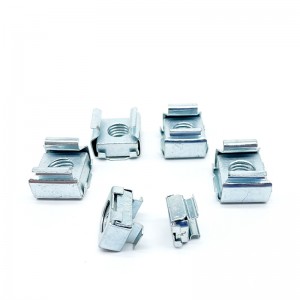 High Strength Grade 4 8 10 12 Steel Galvanized Blue White Zinc Plated Cage Nuts