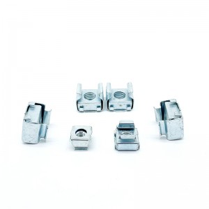 High Strength Grade 4 8 10 12 Steel Galvanized Blue White Zinc Plated Cage Nuts