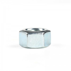 High Strength Grade 4 8 10 12 Steel Galvanized Blue White Zinc Plated DIN934 Hex Nuts