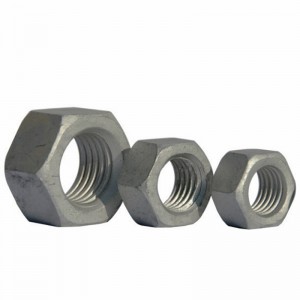 Grado de alta resistencia 4 8 10 12 tuercas hexagonales galvanizadas en caliente de acero DIN934