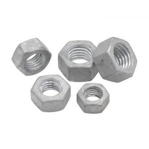 Grado de alta resistencia 4 8 10 12 tuercas hexagonales galvanizadas en caliente de acero DIN934