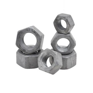 High Strength Grade 4 8 10 12 Steel Hot Dip Galvanized DIN934 Hex Nuts