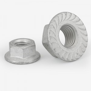 A categoria de grande resistência 4 8 10 12 HDG galvanizados por imersão a quente de aço chapeados DIN6923 encanta as porcas de flange