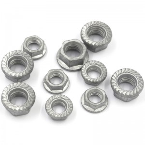 Grado de alta resistencia 4 8 10 12 Acero Dip Hot Galvanized HDG chapado DIN6923 NUTAS DE GRANDA HEX