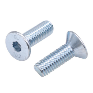 High Strength Grade 4.8 8.8 10.9 12.9 Galvanized White Blue Zinc Plated DIN7991 CSK Flat Head Hex Socket Bolts