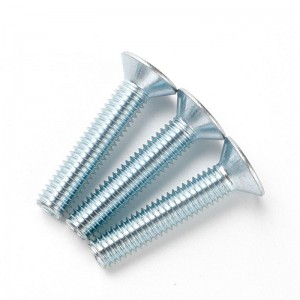 High Strength Grade 4.8 8.8 10.9 12.9 Galvanized White Blue Zinc Plated DIN7991 CSK Flat Head Hex Socket Bolts