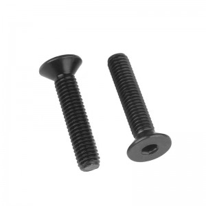 High Strength Grade 4.8 8.8 10.9 12.9 Black Oxide DIN7991 CSK Flat Head Hex Socket Bolts