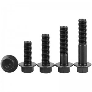 High Strength Grade 4.8 8.8 10.9 12.9 Black Oxide DIN6921 Flange Bolts