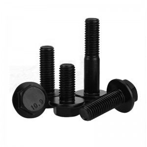 High Strength Grade 4.8 8.8 10.9 12.9 Black Oxide DIN6921 Flange Bolts