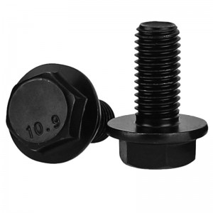 High Strength Grade 4.8 8.8 10.9 12.9 Black Oxide DIN6921 Flange Bolts