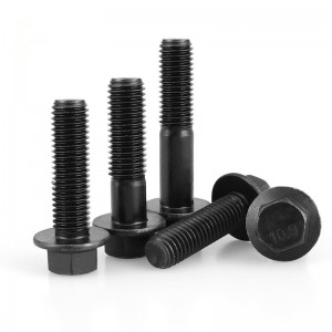 High Strength Grade 4.8 8.8 10.9 12.9 Black Oxide DIN6921 Flange Bolts