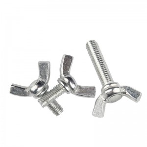 Kekuatan Tinggi Gred 4.8 8.8 10.9 12.9 Bergalvani Putih Biru Zink Bersalut DIN316 Butterfly Wing Bolts