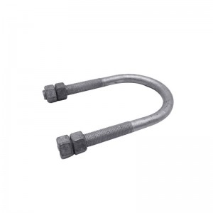 Kekuatan tinggi gred 4.8 8.8 10.9 12.9 Steel Hot Dip Galvanized HDG DIN3570 U bolt