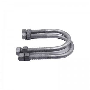 Kekuatan tinggi gred 4.8 8.8 10.9 12.9 Steel Hot Dip Galvanized HDG DIN3570 U bolt
