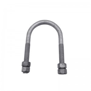 Kekuatan tinggi gred 4.8 8.8 10.9 12.9 Steel Hot Dip Galvanized HDG DIN3570 U bolt