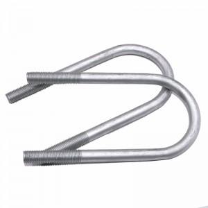 Kekuatan tinggi gred 4.8 8.8 10.9 12.9 Steel Hot Dip Galvanized HDG DIN3570 U bolt