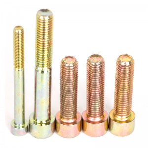 Grado de alta resistencia 4.8 8.8 10.9 12.9 acero amarillo zinc chapado en zinc