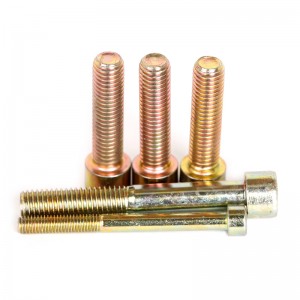 Grado de alta resistencia 4.8 8.8 10.9 12.9 acero amarillo zinc chapado en zinc