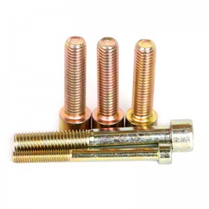 High Strength Grade 4.8 8.8 10.9 12.9 Steel Yellow Zinc Plated DIN912 Allen Bolts