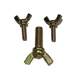 High Strength Grade 4.8 8.8 10.9 12.9 Yellow Zinc Plated DIN316 Butterfly Wing Bolts