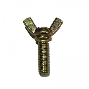 High Strength Grade 4.8 8.8 10.9 12.9 Yellow Zinc Plated DIN316 Butterfly Wing Bolts