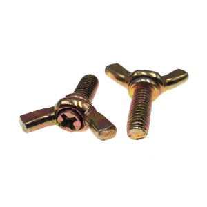 High Strength Grade 4.8 8.8 10.9 12.9 Yellow Zinc Plated DIN316 Butterfly Wing Bolts