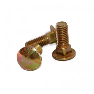 High Strength Grade 4.8 8.8 10.9 12.9 Yellow Zinc Plated DIN603 Carriage Bolts