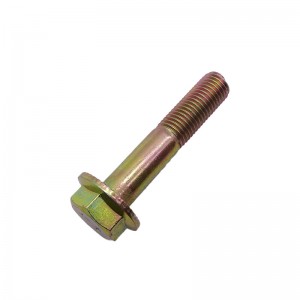 High Strength Grade 4.8 8.8 10.9 12.9 Yellow Zinc Plated DIN6921 Flange Bolts