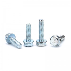 High Strength Grade 4.8 8.8 10.9 12.9 Zinc Plated DIN6921 Flange Bolts