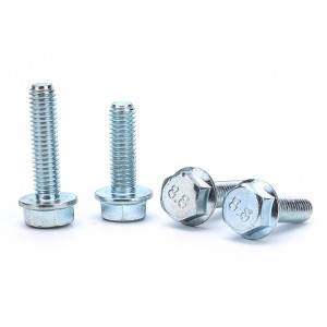 Kekuatan Tinggi Gred 4.8 8.8 10.9 12.9 Zink Plated DIN6921 Flange Bolts