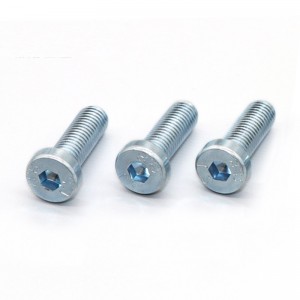 Alta resistência Grau 4.8 8,8 10,9 12,9 Aço galvanizado Branco azul de zinco DIN7984 PARAFUSOS DE CABEÇA HEXT