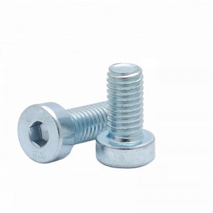 Alta resistência Grau 4.8 8,8 10,9 12,9 Aço galvanizado Branco azul de zinco DIN7984 PARAFUSOS DE CABEÇA HEXT
