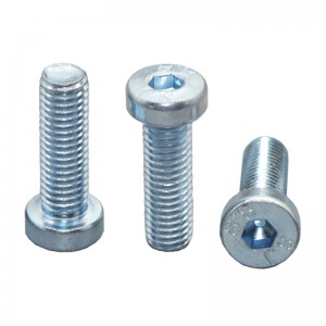Alta resistência Grau 4.8 8,8 10,9 12,9 Aço galvanizado Branco azul de zinco DIN7984 PARAFUSOS DE CABEÇA HEXT