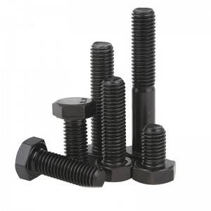 High Strength Grade 8.8 10.9 12.9 Steel DIN931 DIN933 Black Oxide Hex Bolts