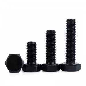 High Strength Grade 8.8 10.9 12.9 Steel DIN931 DIN933 Black Oxide Hex Bolts