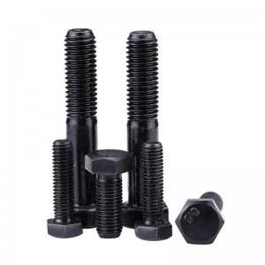 High Strength Grade 8.8 10.9 12.9 Steel DIN931 DIN933 Black Oxide Hex Bolts