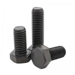 High Strength Grade 8.8 10.9 12.9 Steel DIN931 DIN933 Black Oxide Hex Bolts