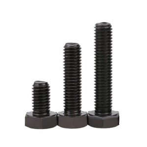 High Strength Grade 8.8 10.9 12.9 Steel DIN931 DIN933 Black Oxide Hex Bolts