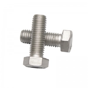 高強度グレード8.8 10.9 12.9スチールdin931 din933 dacromet hex bolts