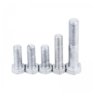 高強度グレード8.8 10.9 12.9スチールdin931 din933 dacromet hex bolts
