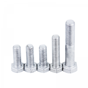 高強度グレード8.8 10.9 12.9スチールdin931 din933 dacromet hex bolts