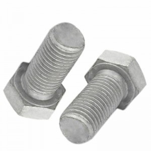 Βαθμός υψηλής αντοχής 8.8 10.9 12.9 Steel DIN931 DIN933 HOT DIP Γαλβανισμένη HDG HEX BOLTS