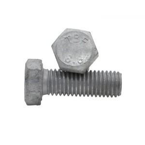 Kekuatan Tinggi Gred 8.8 10.9 12.9 Keluli DIN931 DIN933 Hot Dip Galvanized HDG Hex Bolts